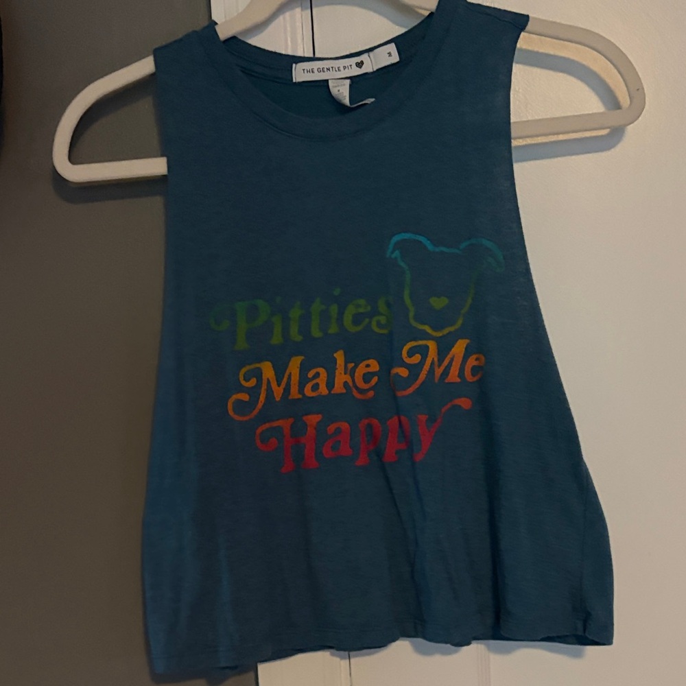 The Gentle Pit Muscle Tank Top - "Pitties Make Me Happy"